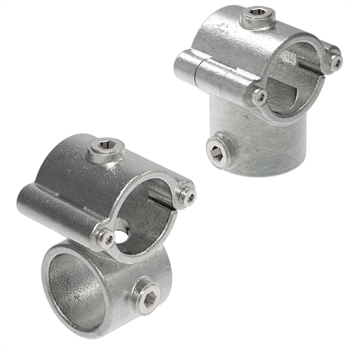 Hinged pipe connectors