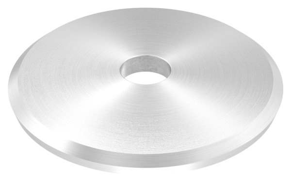 Anchor plate | Ø 70 x 5 mm | curved | with centering hole: Ø 10 mm | V2A