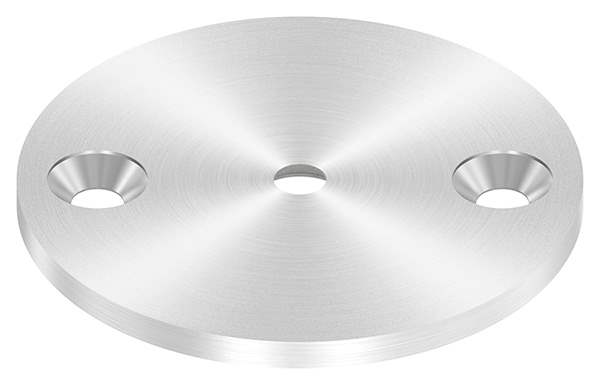 Anchor plate | Ø 70 x 4 mm | with centering hole: Ø 6.5 mm, countersunk | V2A