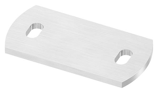 Anchor plate | dimensions: 120 x 60 x 6 mm | with slotted hole | V2A