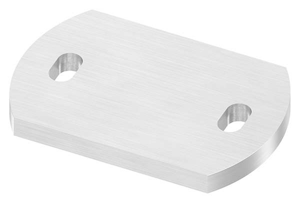 Anchor plate | dimensions: 120 x 80 x 10 mm | with slotted hole | V2A