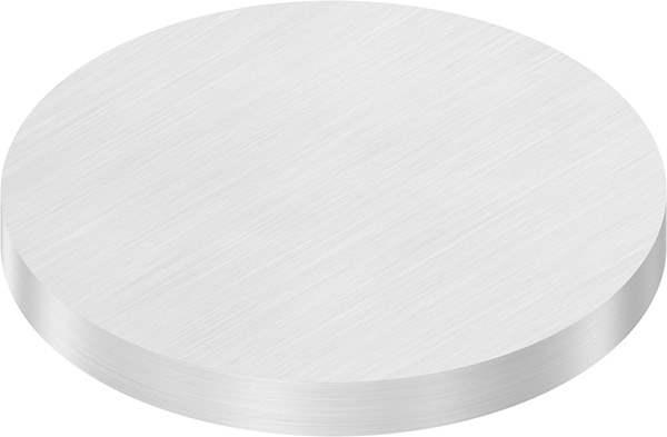 Circular blank | dimensions: Ø 100x10 mm | with longitudinal grinding | V2A