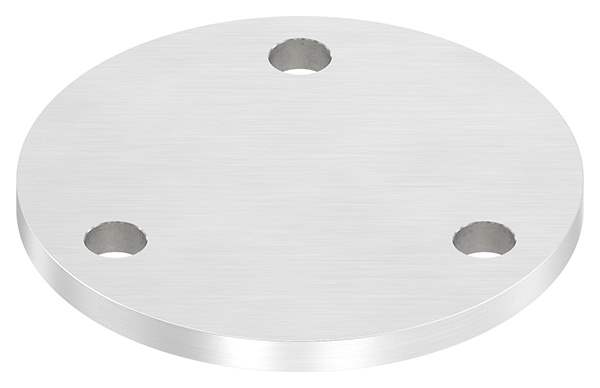 Anchor plate | dimensions: Ø 120x8 mm | with 3 holes Ø 11 mm | V2A