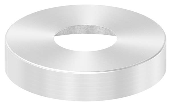Cover rosette | dimensions: Ø 125x25 mm | for round tube: Ø 48.3 mm | V2A