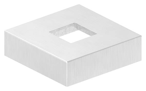 Cover rosette | dimensions: 72x72x20 mm | for square tube: 25x25 mm | V4A