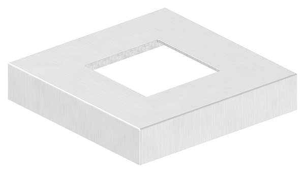 Cover rosette | dimensions: 129x129x25 mm | for square tube: 60x60 mm | V4A
