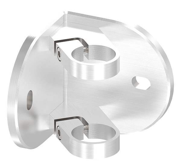 Wall anchor 90° inner corner for Ø42.4 mm for clamping