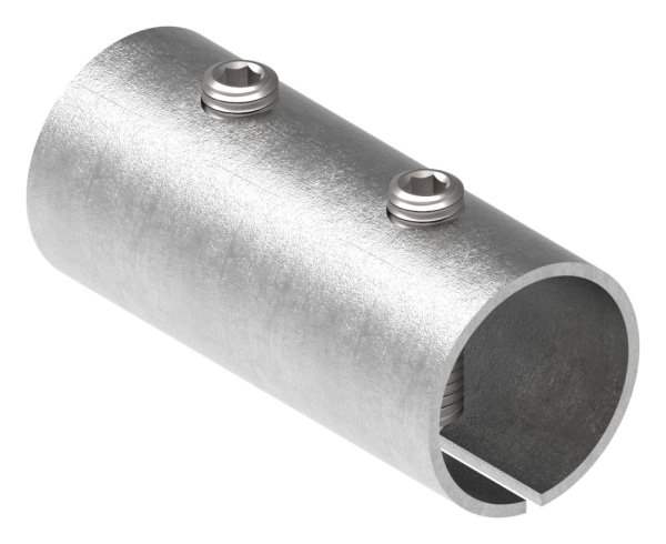 Connecting sleeve for round tube Ø 33.7x2.5 mm V2A