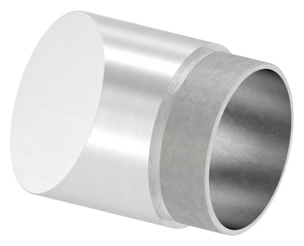 End piece 45°, for round tube Ø 60.3x2.0 mm V2A