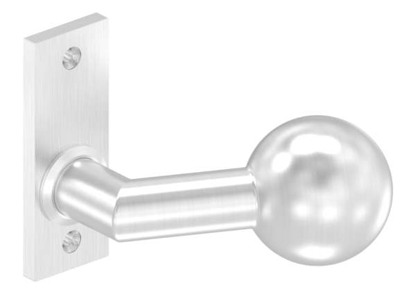 Lever handle V2A with ball Ø 50 mm left fixed