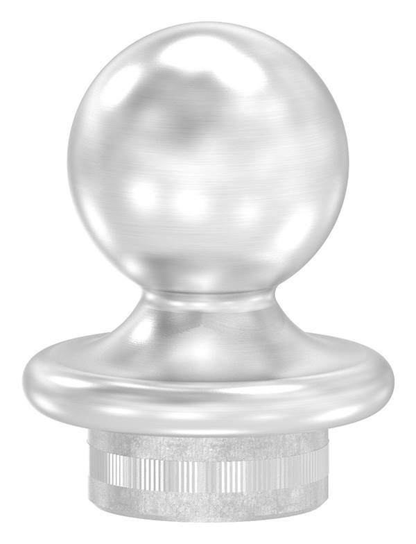 Ball tube knob V2A for Ø 48.3x2.5 mm