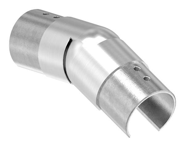 Connector flexible | downward 25-55° | for grooved tube Ø 48.3 mm | V2A
