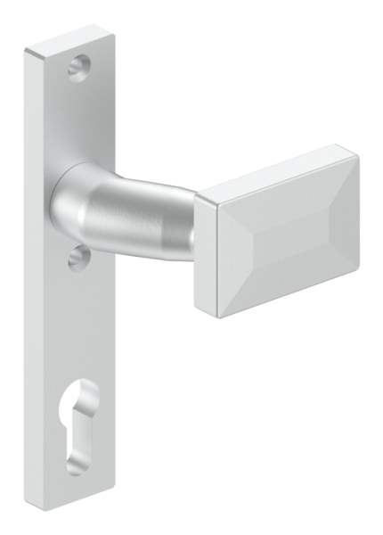 Aluminum door handle | shape: cranked | aluminum EV1