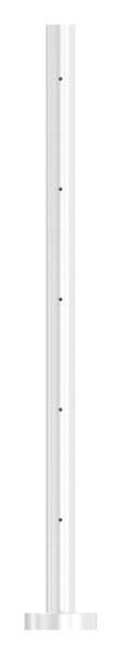 Railing post | for 5 cross bar holders M6 | length: 880 mm | V2A