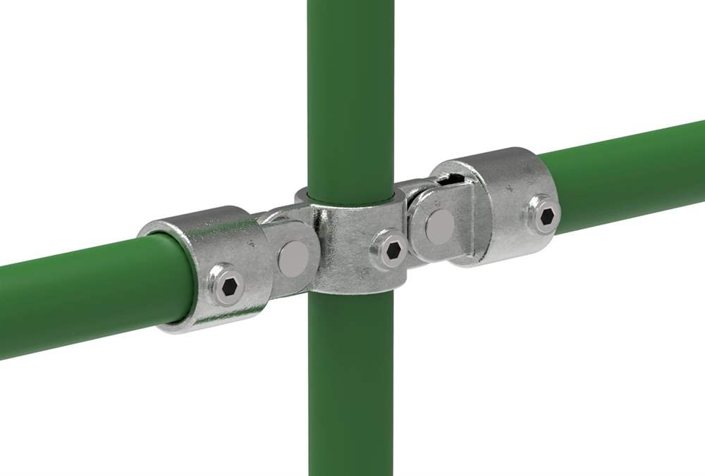 Pipe connector | Joint piece double 180° | 167 | 26.9 mm - 60.3 mm | 3/4 - 2 | Malleable cast iron and electrogalvanized