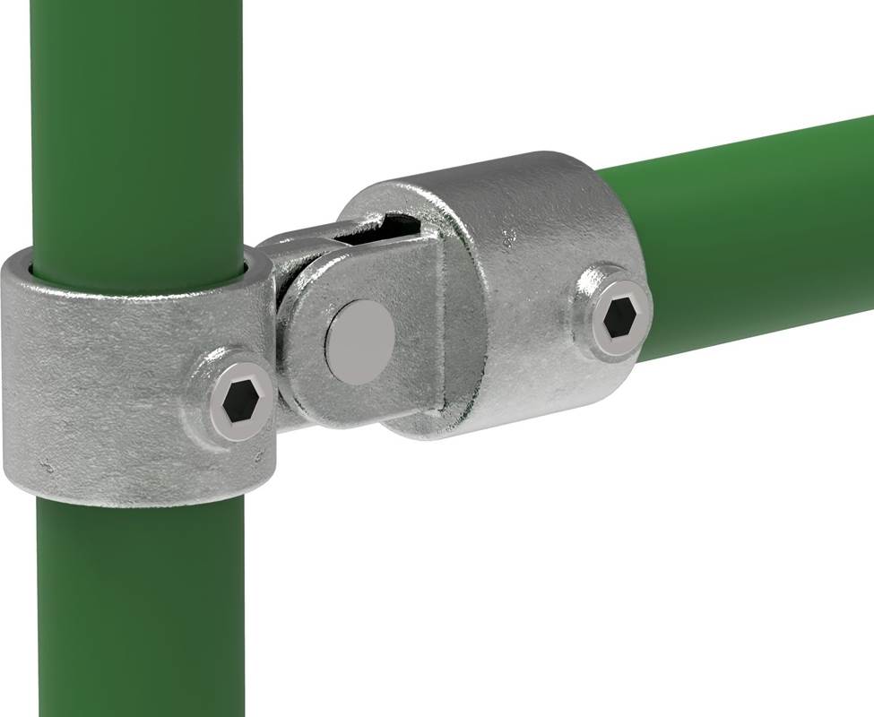 Tube Connector | Joint piece single | 173C42 | 42,4 mm | 1 1/4 | Malleable cast iron and electrogalvanized