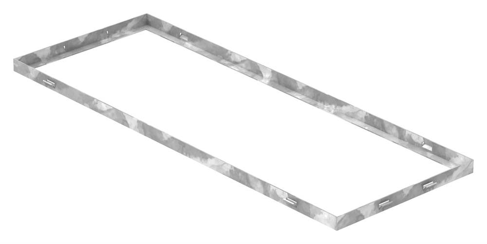 frame | dimensions: 300x800x23 mm | for grate height 20 mm | made of S235JR (St37-2), strip galvanized