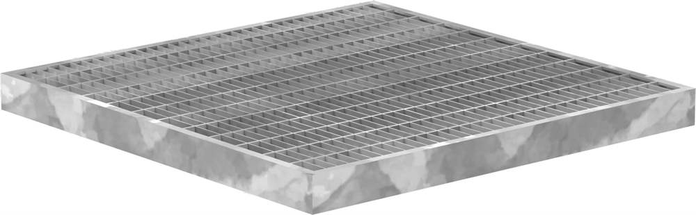 Garage grating | dimensions: 390x390x30 mm 30/10 mm | made of S235JR (St37-2), hot-dip galvanized in a full bath