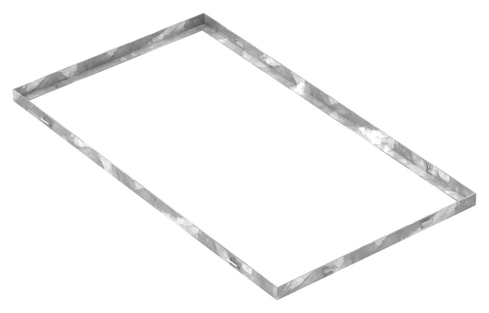 frame | dimensions: 400x700x23 mm | for grate height 20 mm | made of S235JR (St37-2), strip galvanized