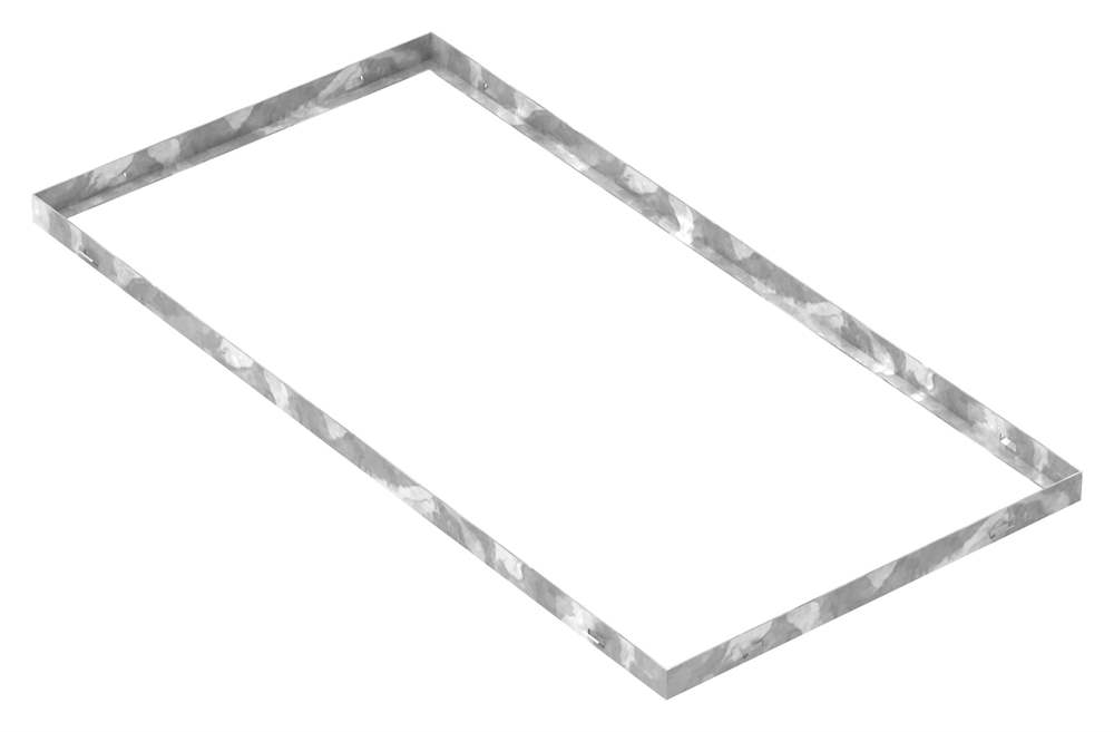 frame | dimensions: 500x1000x33 mm | for grate height 30 mm | made of S235JR (St37-2), strip galvanized