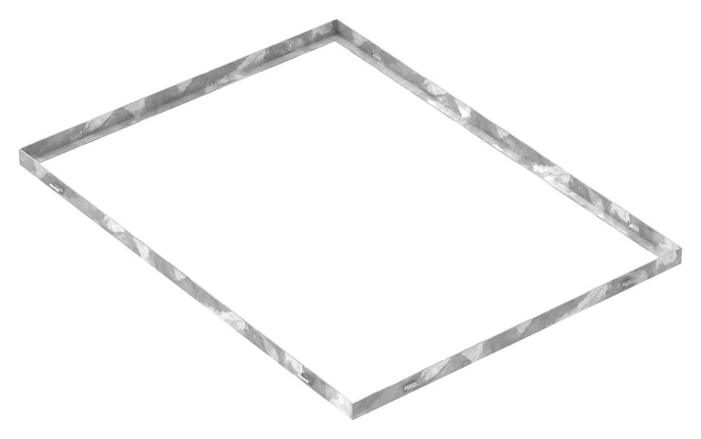 frame | dimensions: 600x800x28 mm | for grate height 25 mm | made of S235JR (St37-2), strip galvanized