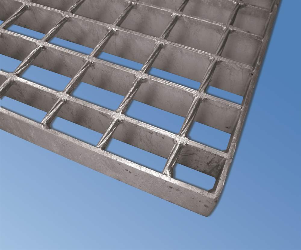 SP industrial grating | dimensions: 800x1000 mm; 34/38 mm; 30/2 mm | S235JR (St37-2), hot-dip galvanized in a full bath