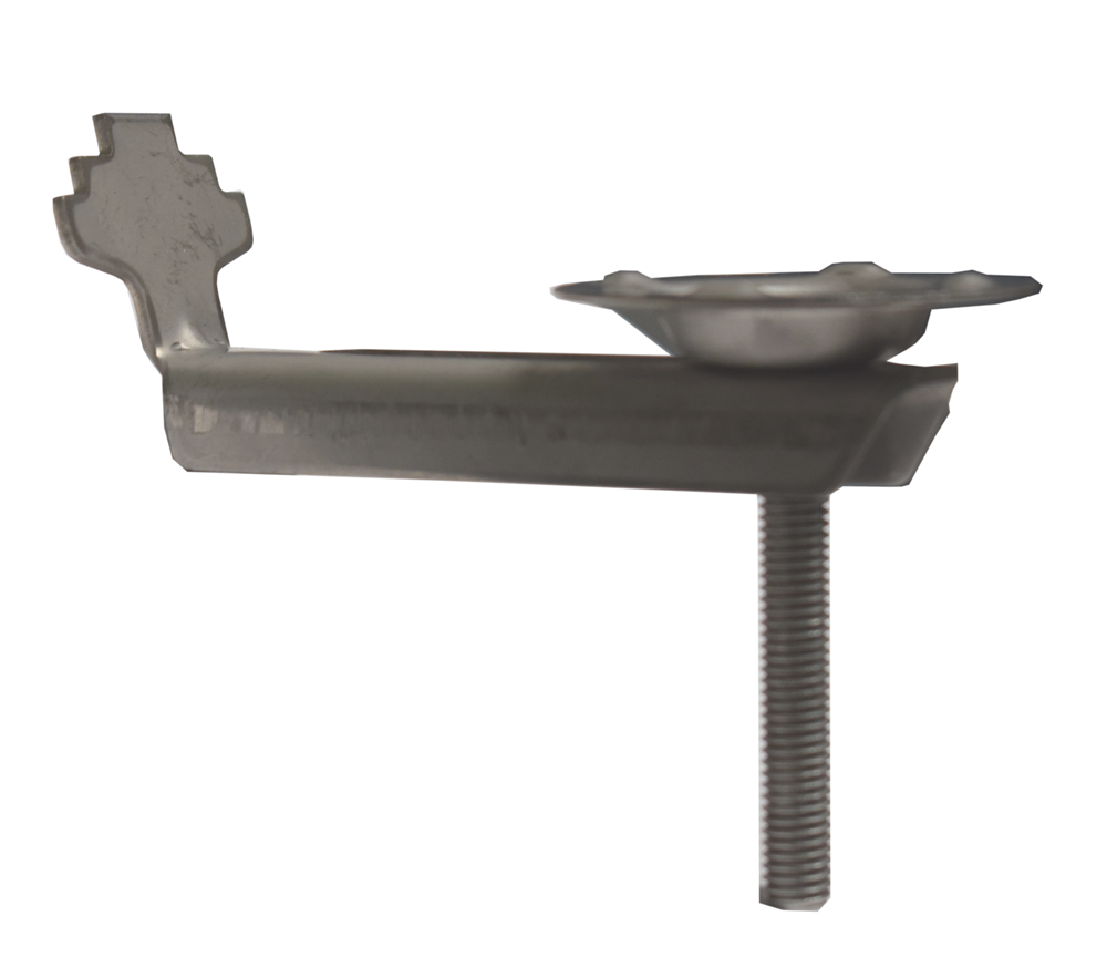 Grating clamp | with plate | grating height 30mm | MW: (30 mm / 30 mm) | V2A / A2 - pickled
