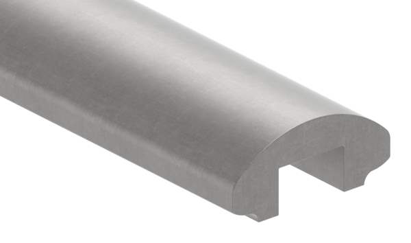 Handrail | dimensions: 50x22,5 mm | length: 6000 mm | with groove | steel (raw) S235JR