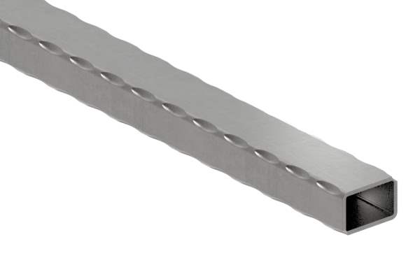 Rectangular tube | hammered | dimensions: 30x20x2 mm | length: 6000 mm | steel S235JR, raw