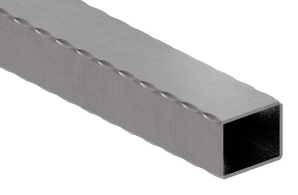 rectangular tube | hammered | dimensions: 50x40x2,5 mm | length: 6000 mm | steel S235JR, raw