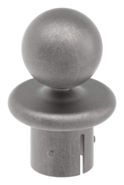 Ball tube knob for Ø 42.4x2.5-2.9 mm | Steel S235JR, raw
