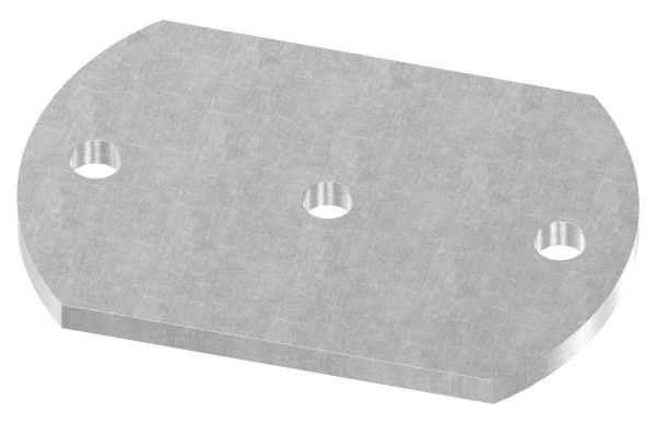 Anchor plate | Dimensions: 150x100x8 mm | Steel (Raw) S235JR