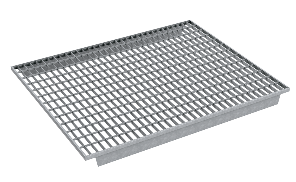 Shelf module | Dimensions: 880x1100x20 mm | Load: 1000 kg | S235JR, hot-dip galvanised in full bath