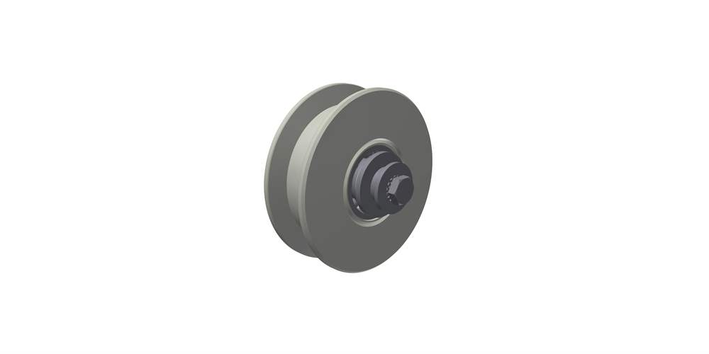 Bottom roller, single bearing, roller Ø 160 mm
