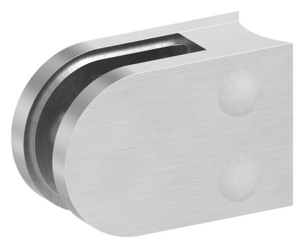 Glass clamp 63x45x28 mm for connection Ø 42.4 mm V2A