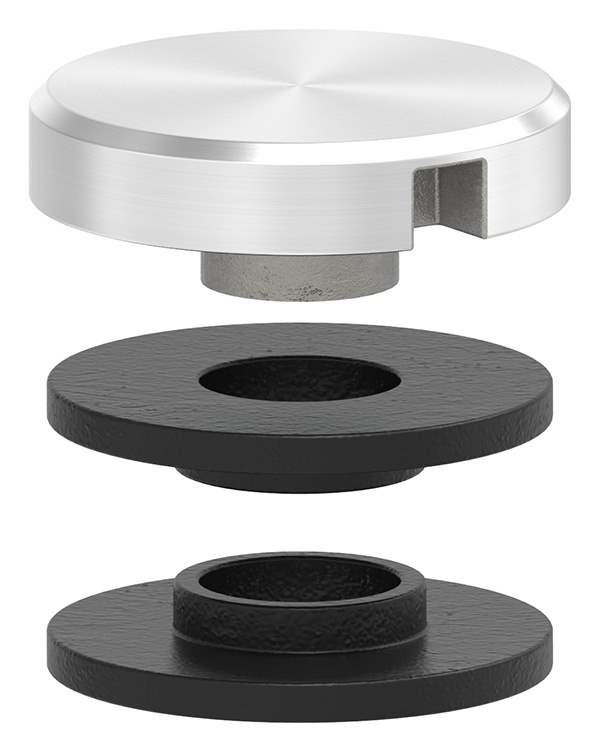Glass point holder top | Ø 30 mm | V2A