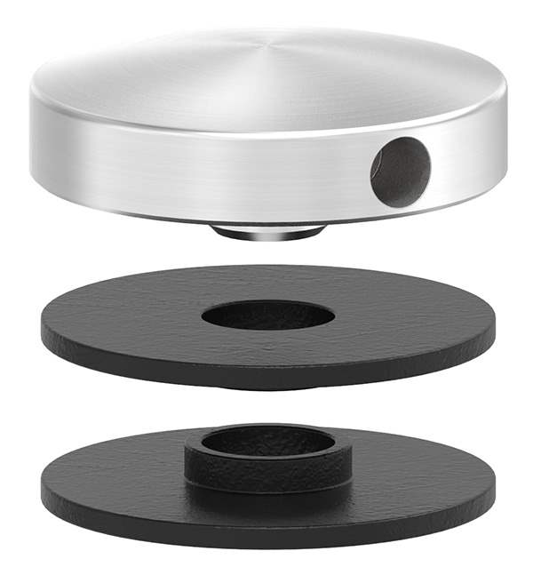 Glass point holder top | Ø 40 mm | V2A