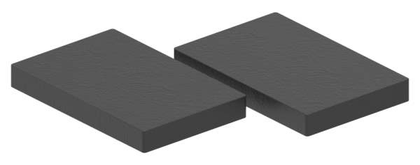 1 pair of rubber to plate holder for glass 8.76 mm