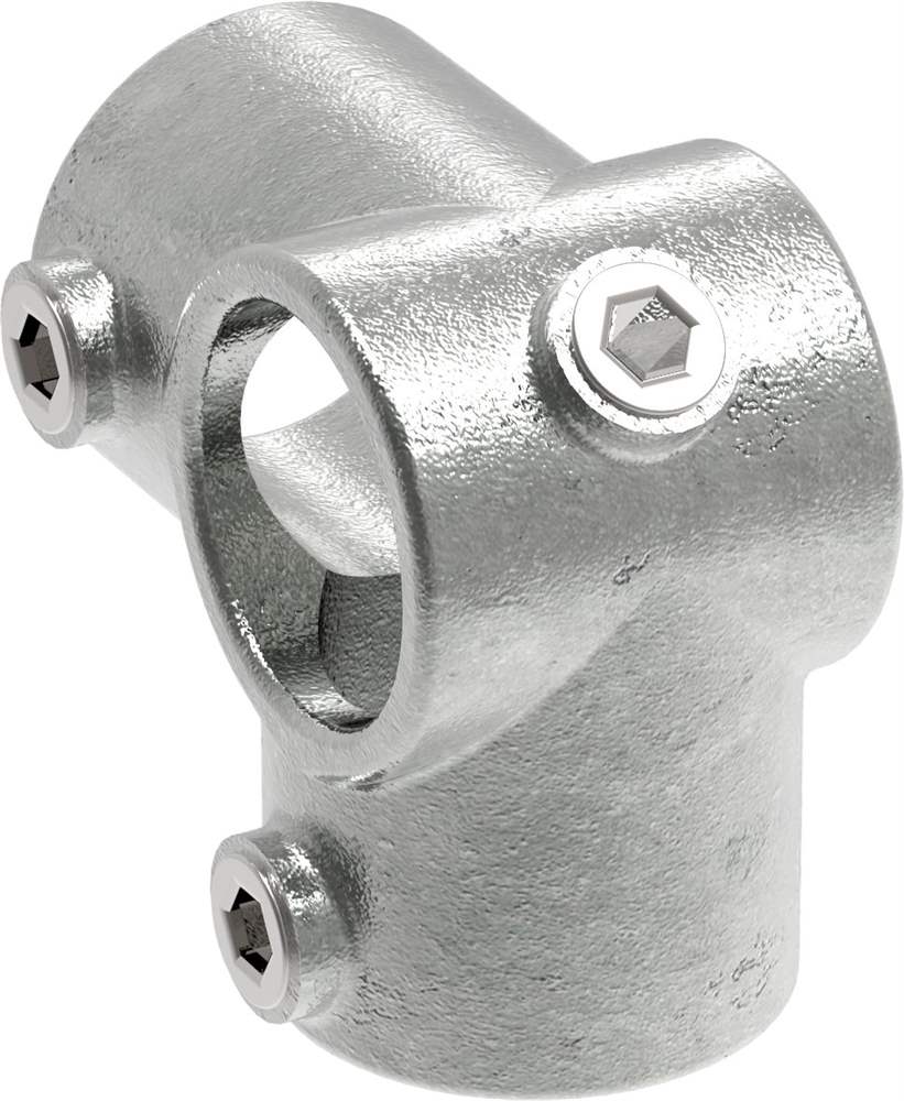Pipe connector | Corner piece continuous | 116 | 17.2 mm - 60.3 mm | 1/2 - 2 | Malleable cast iron and electrogalvanized