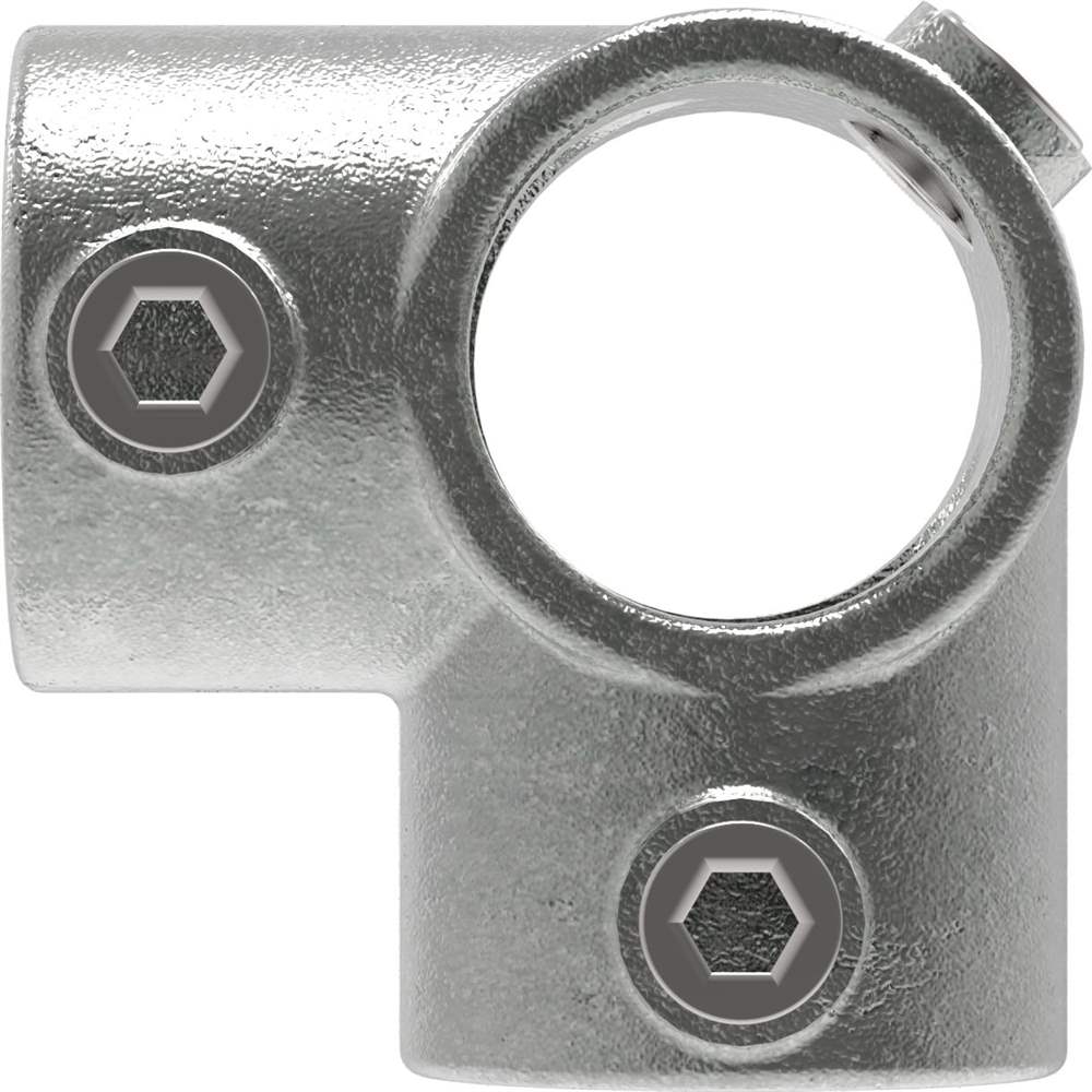 Pipe connector | Corner piece continuous | 116 | 17.2 mm - 60.3 mm | 1/2 - 2 | Malleable cast iron and electrogalvanized