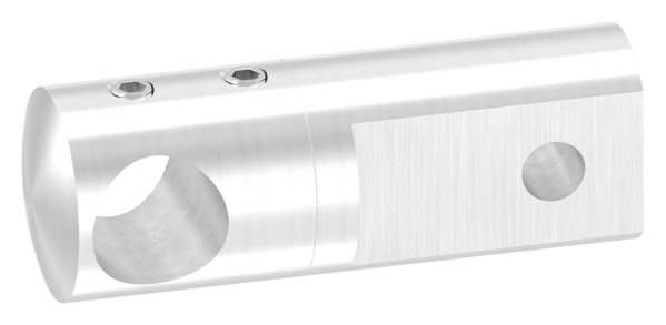 Cross bar holder | Long | with 14.2 mm hole | between 2 flat bars