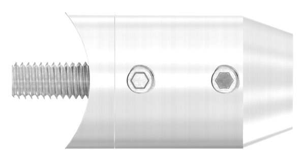 Cross bar holder face mounting | Blind hole 12.2mm | For Ø 33.7mm