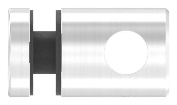Cross bar glass point holder Ø 25 for round bars Ø 12 mm V2A