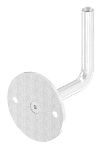 Handrail bracket with round 70x4 mm for screwing V2A