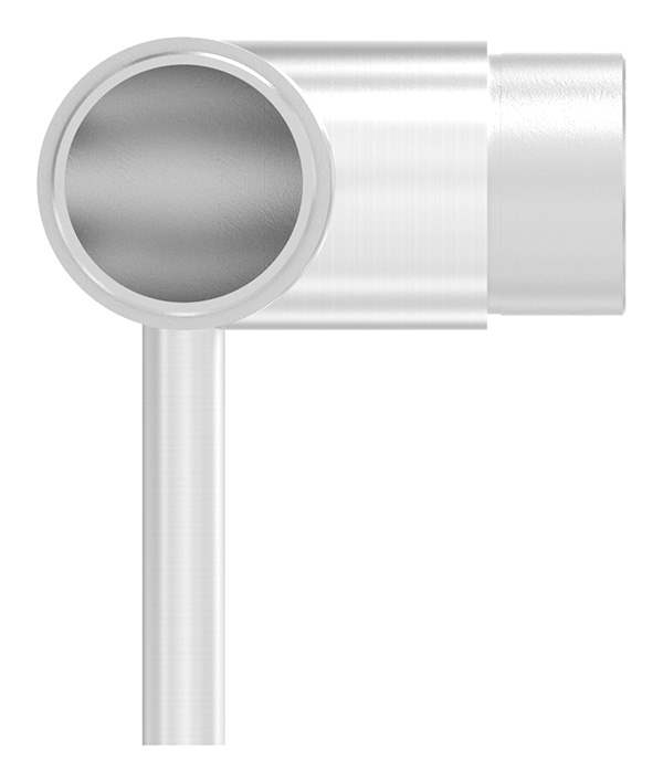 Plug-in corner with pin for round tube Ø 42.4 x 2.0 mm V2A