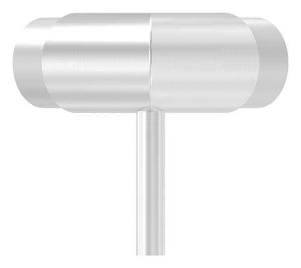 Plug-in corner with pin for round tube Ø 42.4 x 2.0 mm V2A