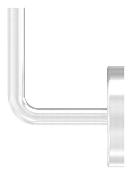 Handrail bracket with cover rosette 70 x 12mm | internal thread M6