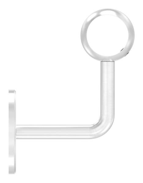 Handrail bracket with ball ring for round tube Ø 33.7 mm V2A