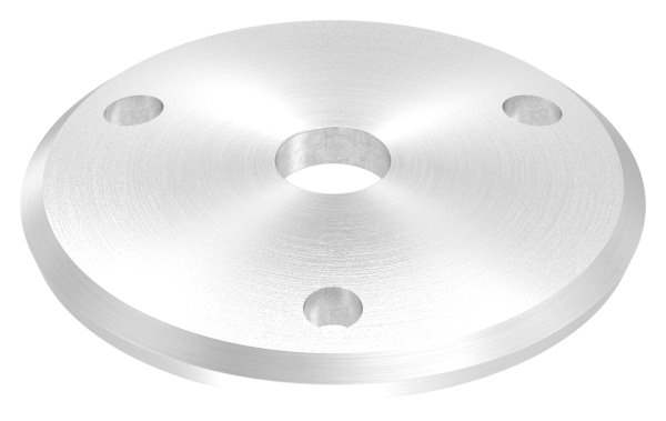 Anchor plate | Ø 68 x 5 mm | curved | with centering hole: Ø 12.5 mm | V2A