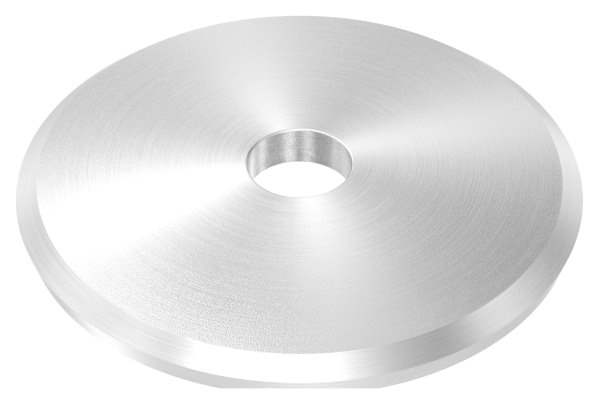 Anchor plate | Ø 70 x 5 mm | curved | with centering hole: Ø 10 mm | V2A